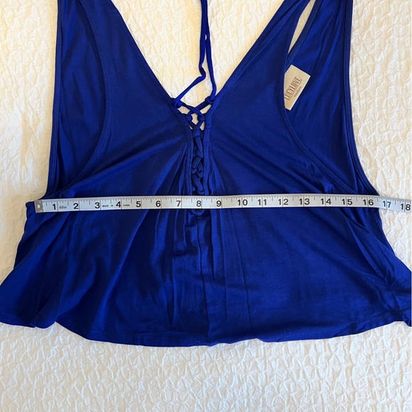 Lucy Love “Lace-Up Swing” Tank – Royal Blue, Size M - Picture 5 of 6